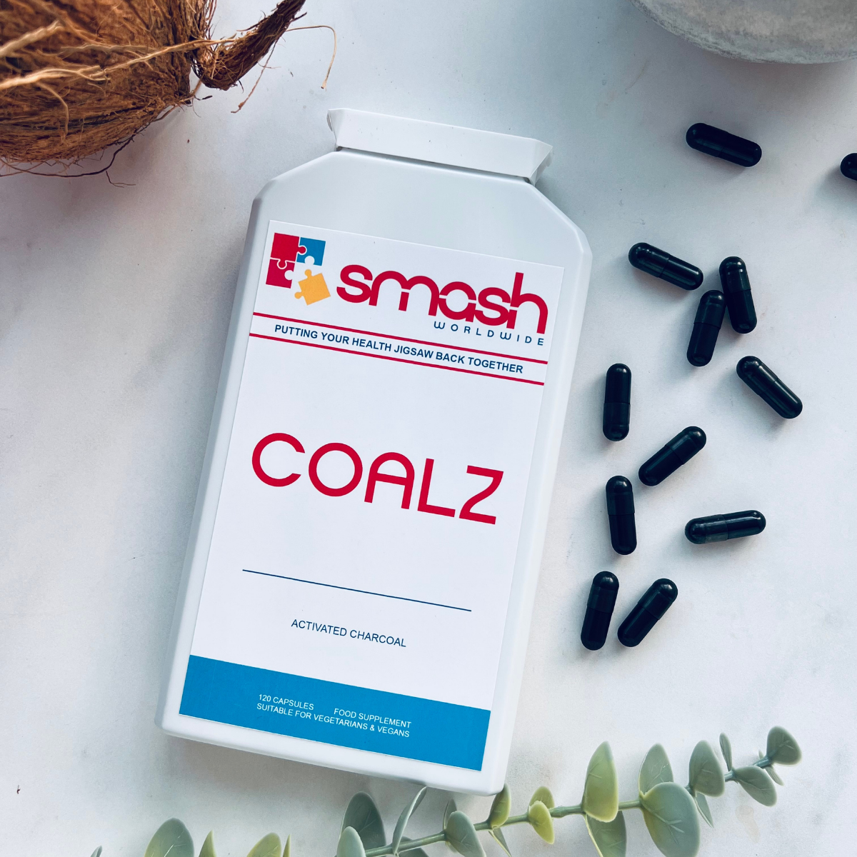 Activated Charcoal SMASH Worldwide Coalz