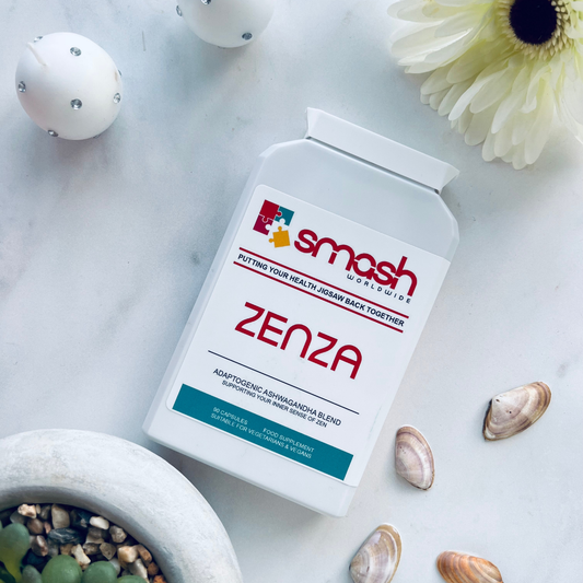 Supplement for Stress management Ashwagandha SMASH Worldwide Zenza